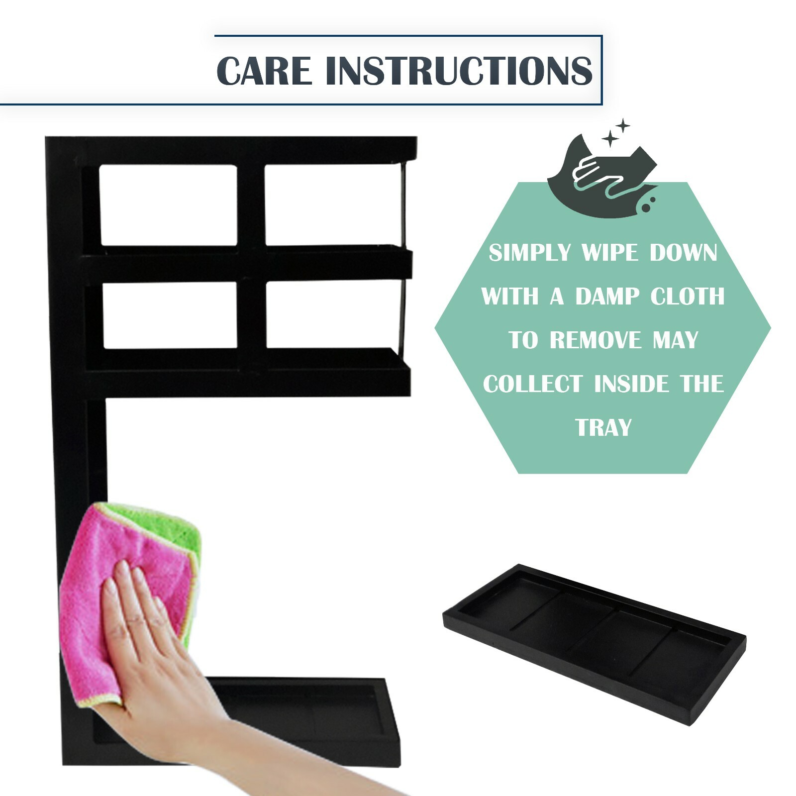 Freestanding Umbrella Holder with Removable Bottom Tray- Umbrella Stand Rack