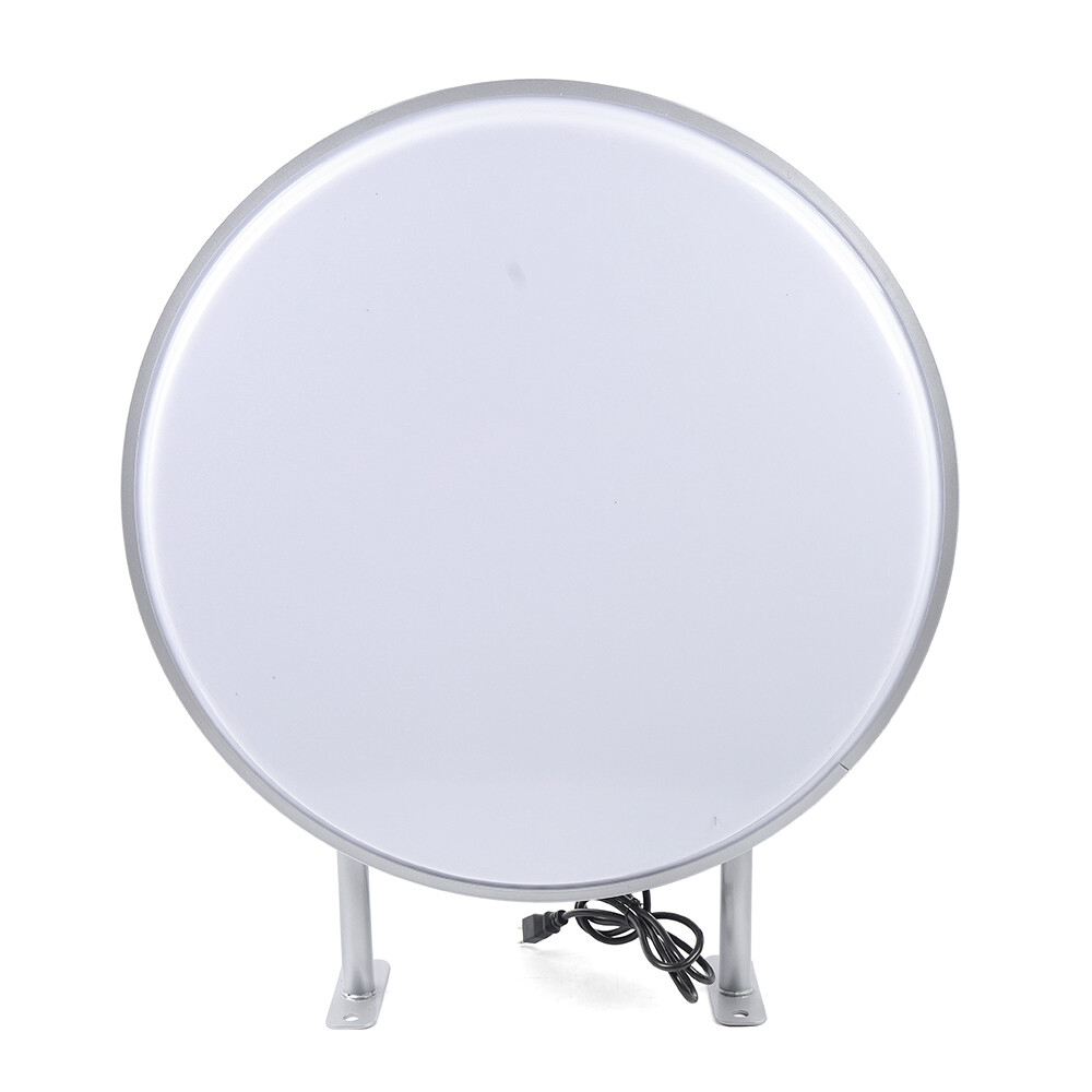 24" Double Sided Round LED Light Box Billboard Illuminated Lightbox Waterproof