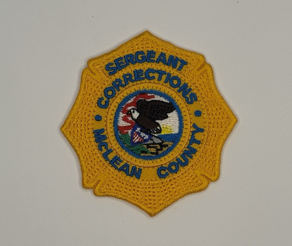 Mclean County Illinois Sheriffs Corrections  Department Sergeant Patch