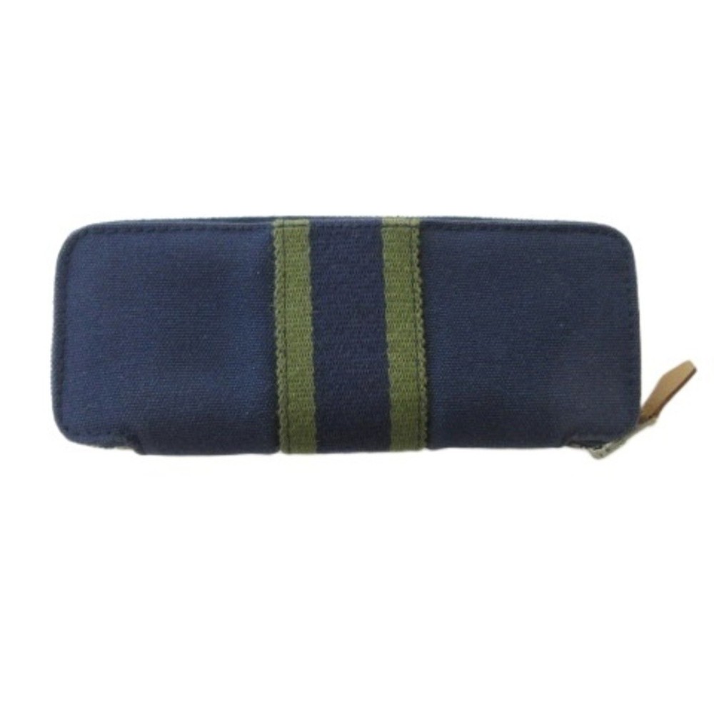 Hermes Fool Toe Pencil Case Canvas Navy