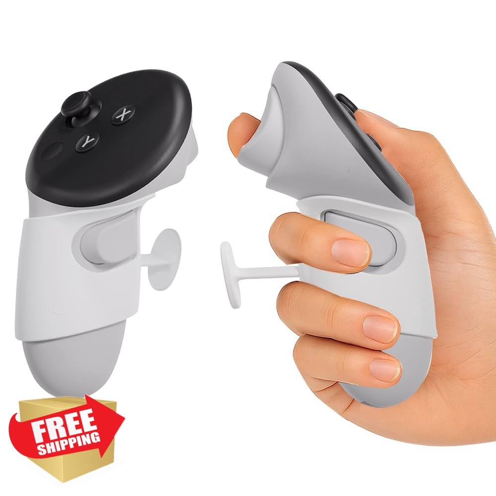 Meta Quest 3 Rivet-Lock Finger Grips White No Strap