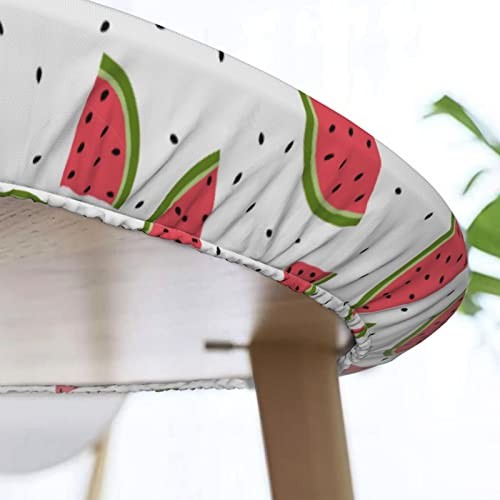 Elastic Edged Tablecloth - Elastic Fitting Round Table 58" (Round) Watermelon