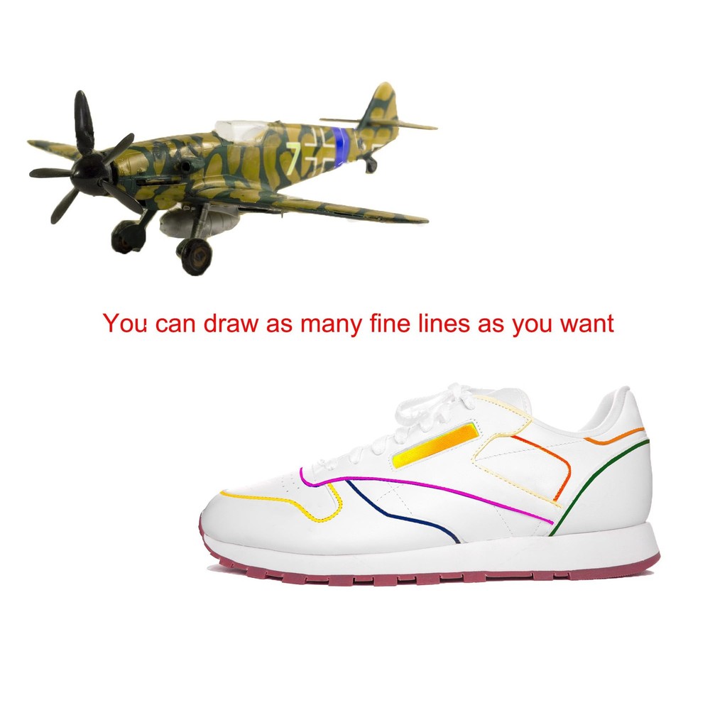 Scroll Pinstriping Brush,3 PCS High Performance Script Pinstripe Brushes,Made fr