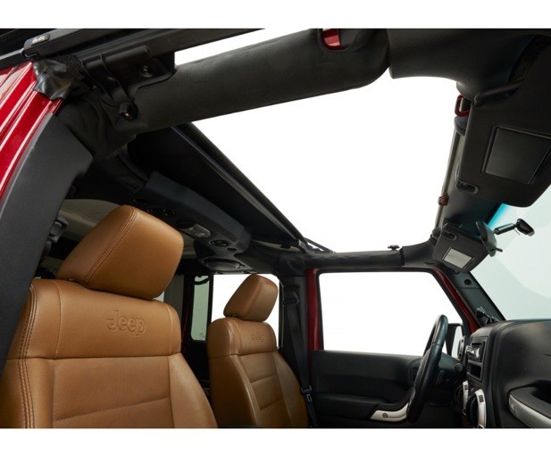 Bestop Sunrider® Hartop Black Twill Premium 07-18 Jeep Wrangler JK JKU 52453-17