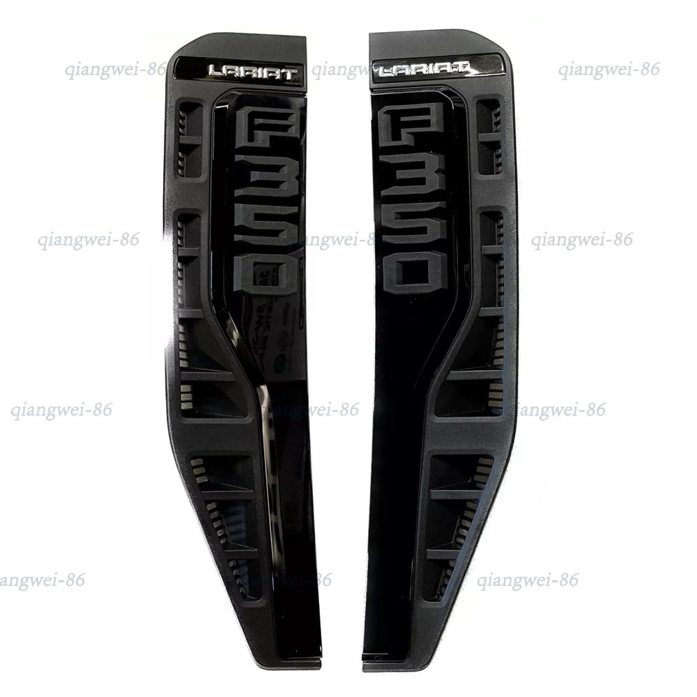 For 2023-2025 F350 LARIAT Emblems DRIVER &PASSANGER Side Vent Badge black