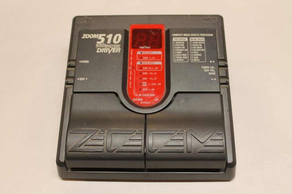 Zoom 510 Dual Power Driver Guitar Compact Multi Effects Processor ~