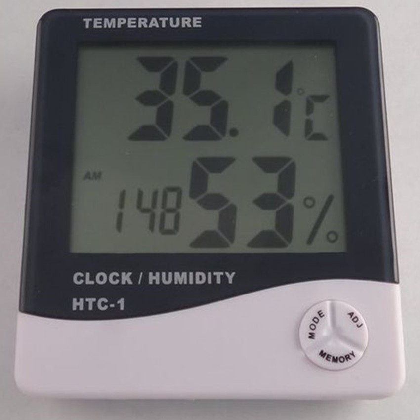 Digital Temperature Humidity Hygrometer Alarm Data Clock Calender Thermometer #