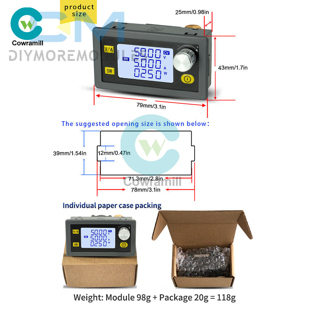 Adjustable CNC Regulated Power Supply Module Constant Volt&Current DC Step-down