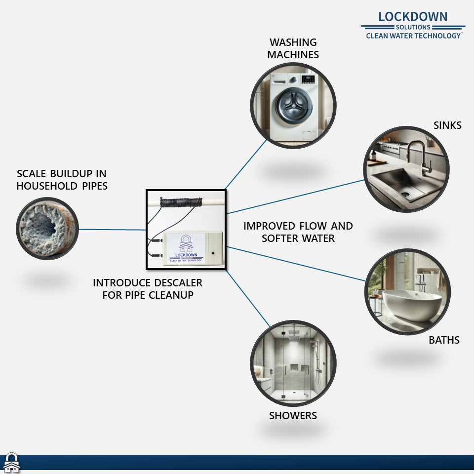 NEW Electronic Hard Water Descaler System - Lockdown Solutions Clean Water Tech