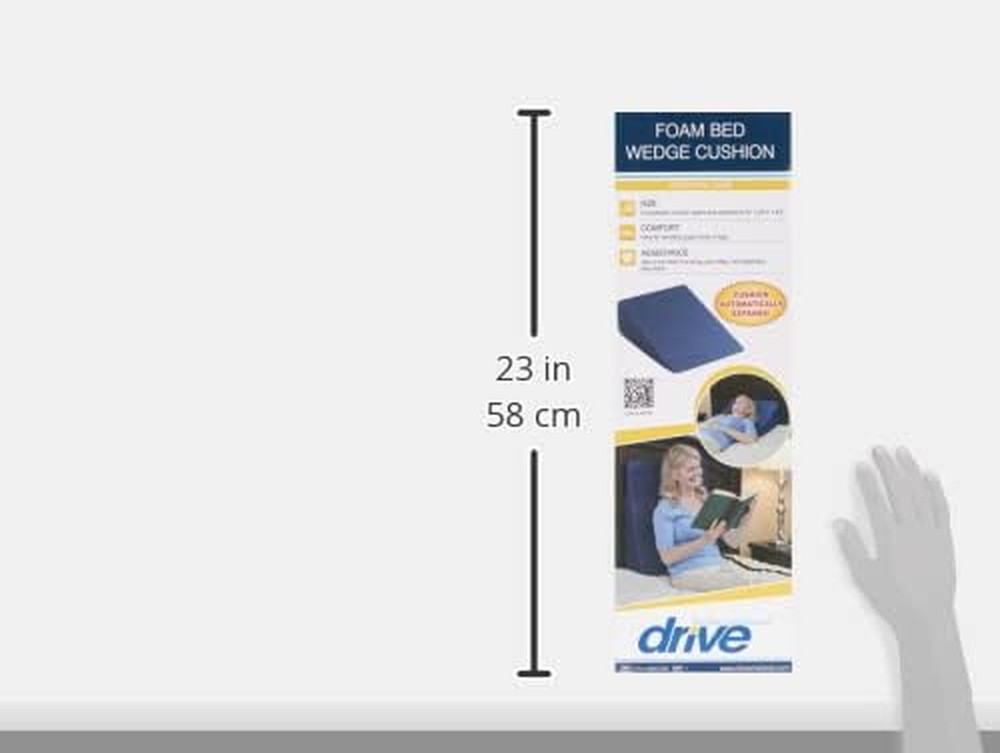 RTL1490COM Compressed Bed Wedge Cushion, Blue