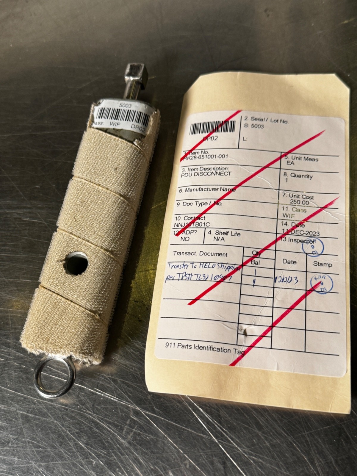 NASA Astronaut EVA PDU Disconnect Tool