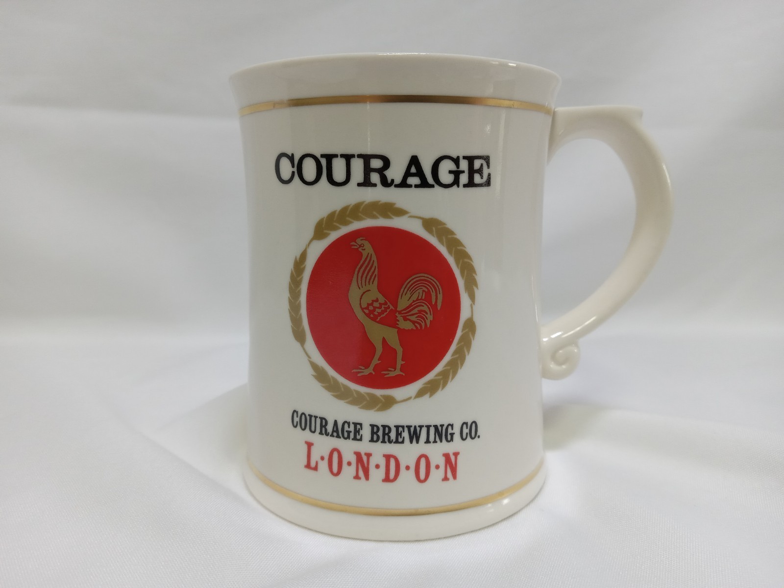 Courage Ale Brewing Mini Beer Mug Collectible Limited Edition Franklin Porcelain