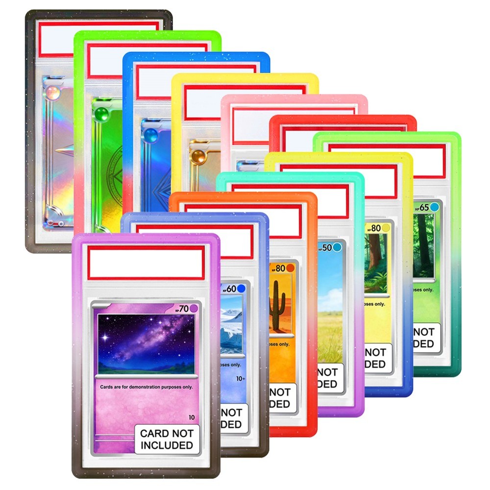 Silicone & TPU Bumper Guard Slab Edge Protector Stackable For PSA Graded Cards