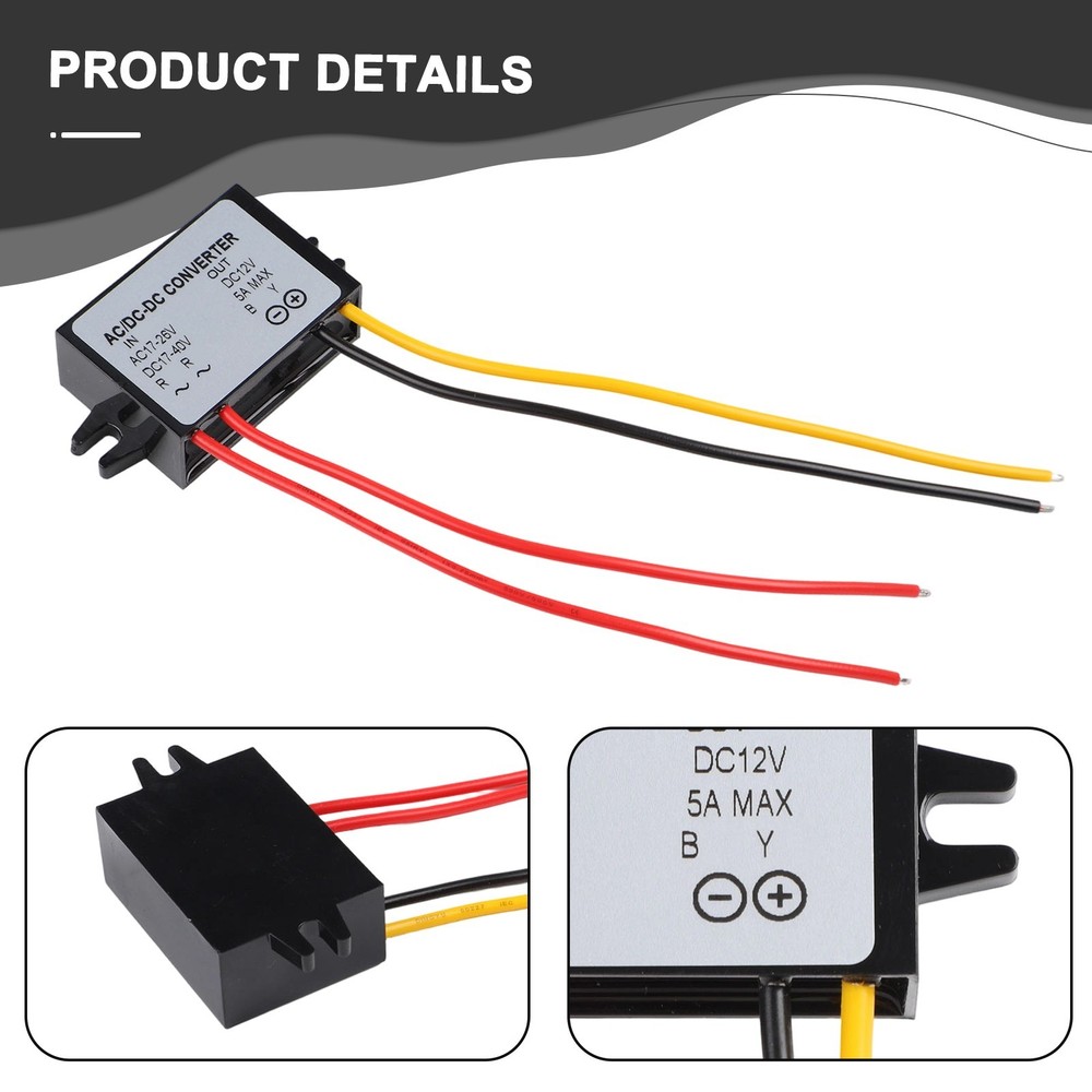 Practical Waterproof ACDC Adapter Designed for Car Audio Systems and LCD TVs