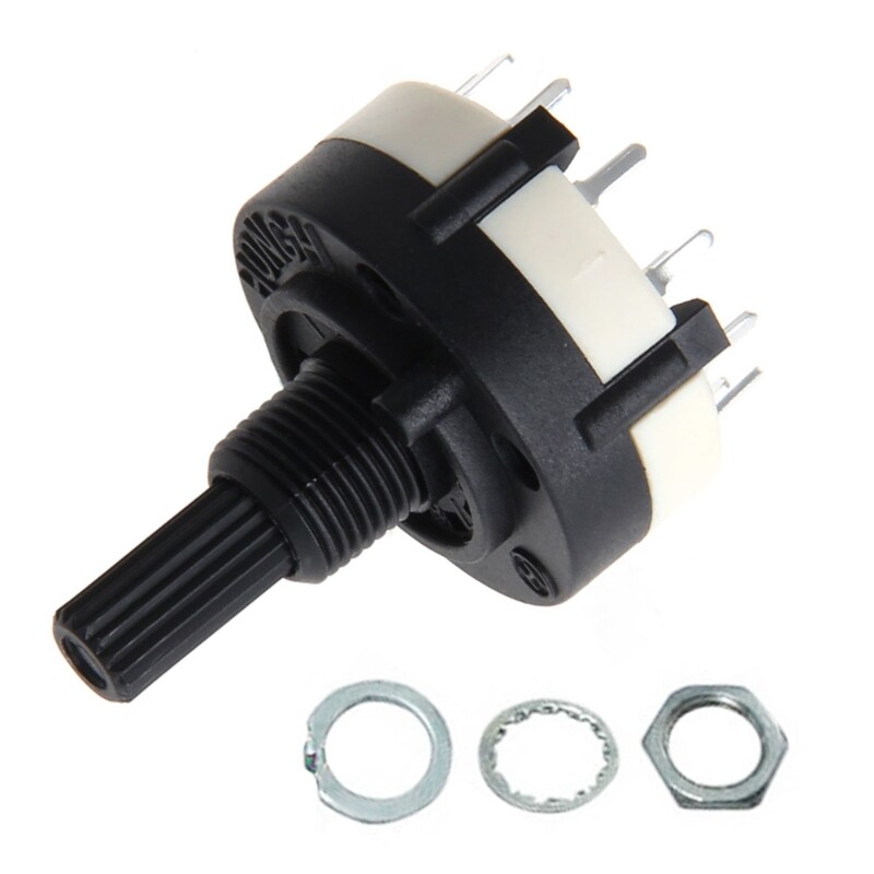 Channel Selector Switch Single Deck Rotary Switch Band Selector 1P12T