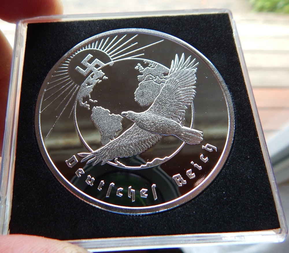 GERMANY, OTTO LILIENTHAL, 52 mm. SILVER PLATED MEDAL