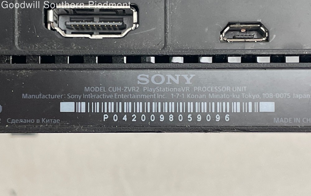Sony PlayStation VR PS4 CUH-ZVR2 Headset Processor Unit Set - Tested (#XN3VVJ)