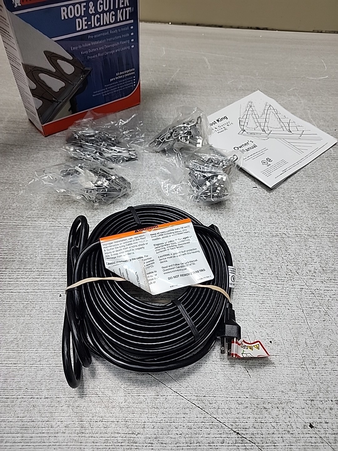 Frost King100 ft. Roof De-Icing Cable Kit Accessory