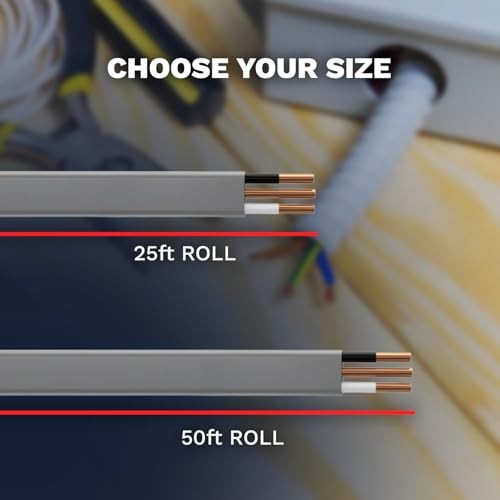 12/2 UF-B Wire Gray Solid Underground Feeder Cable () 50 Ft