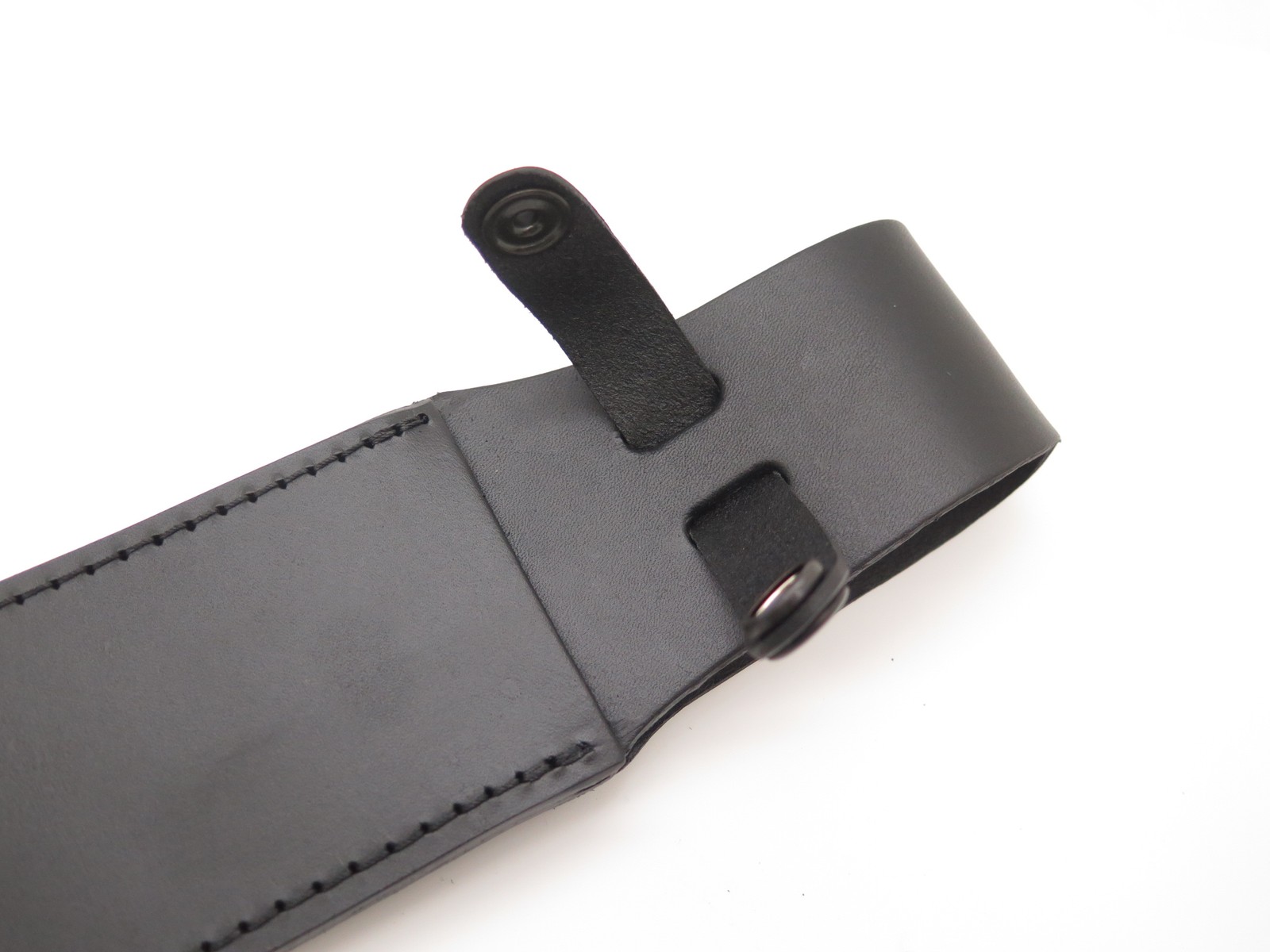 New Large Black Leather Fixed 10.5" Blade Bowie Hunting Camp Knife Sheath