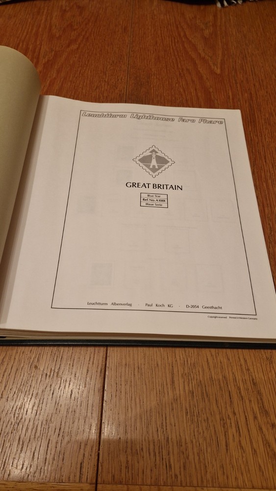 Great Britain Light House 1837-1986 Illustrated Stamp Album Pages. See details