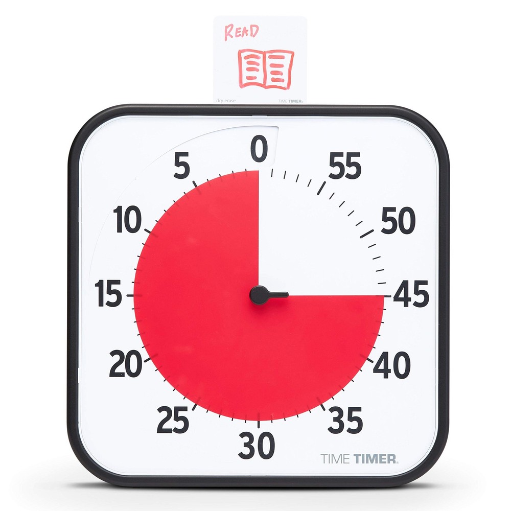 TIME TIMER 12 inch Visual Timer 60 Minute Kids Desk Countdown Clock with Dry ...