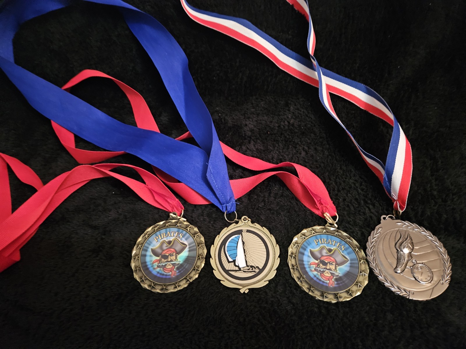 4 - Lakeport Yacht Club Cardboard & Duct Tape Regatta Medals + 2013 Lake County