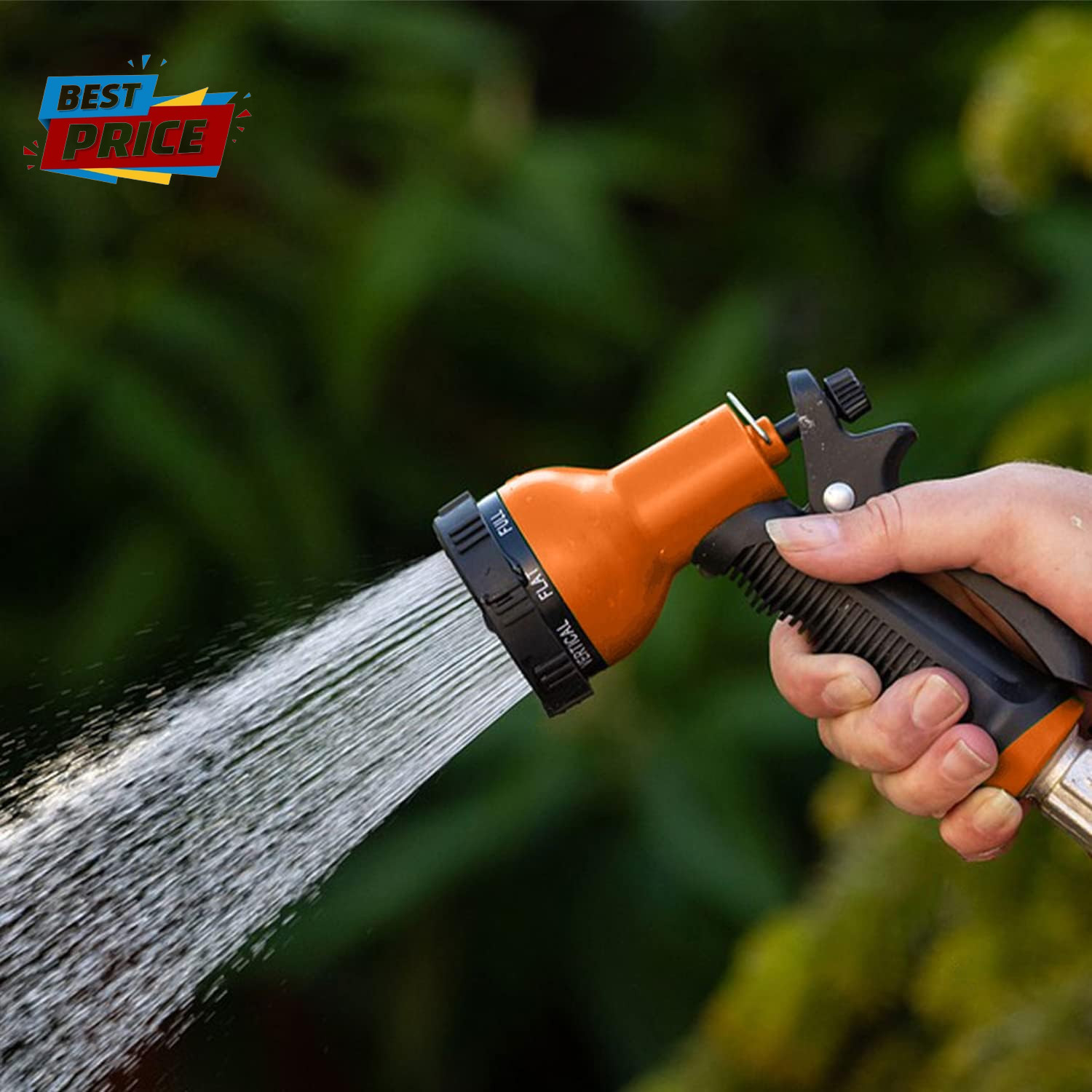 Garden Hose Nozzle Sprayer: 2 Pack 10 Watering Patterns Spray Nozzles Heavy Duty