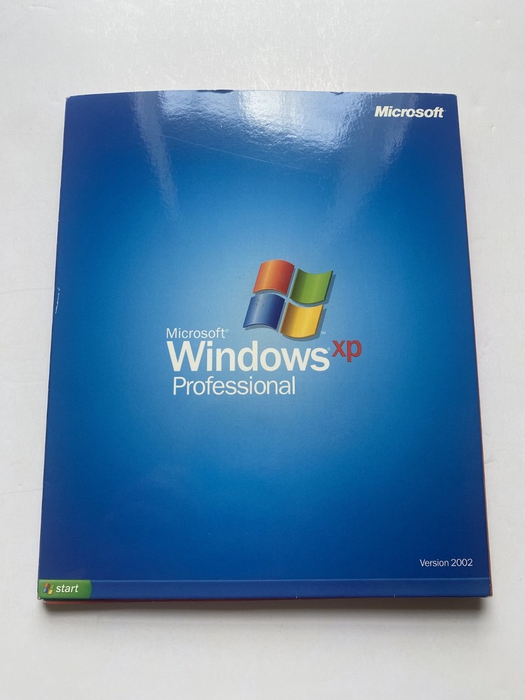 Microsoft Windows XP Professional 2002 CD Product Key w/ Booklets