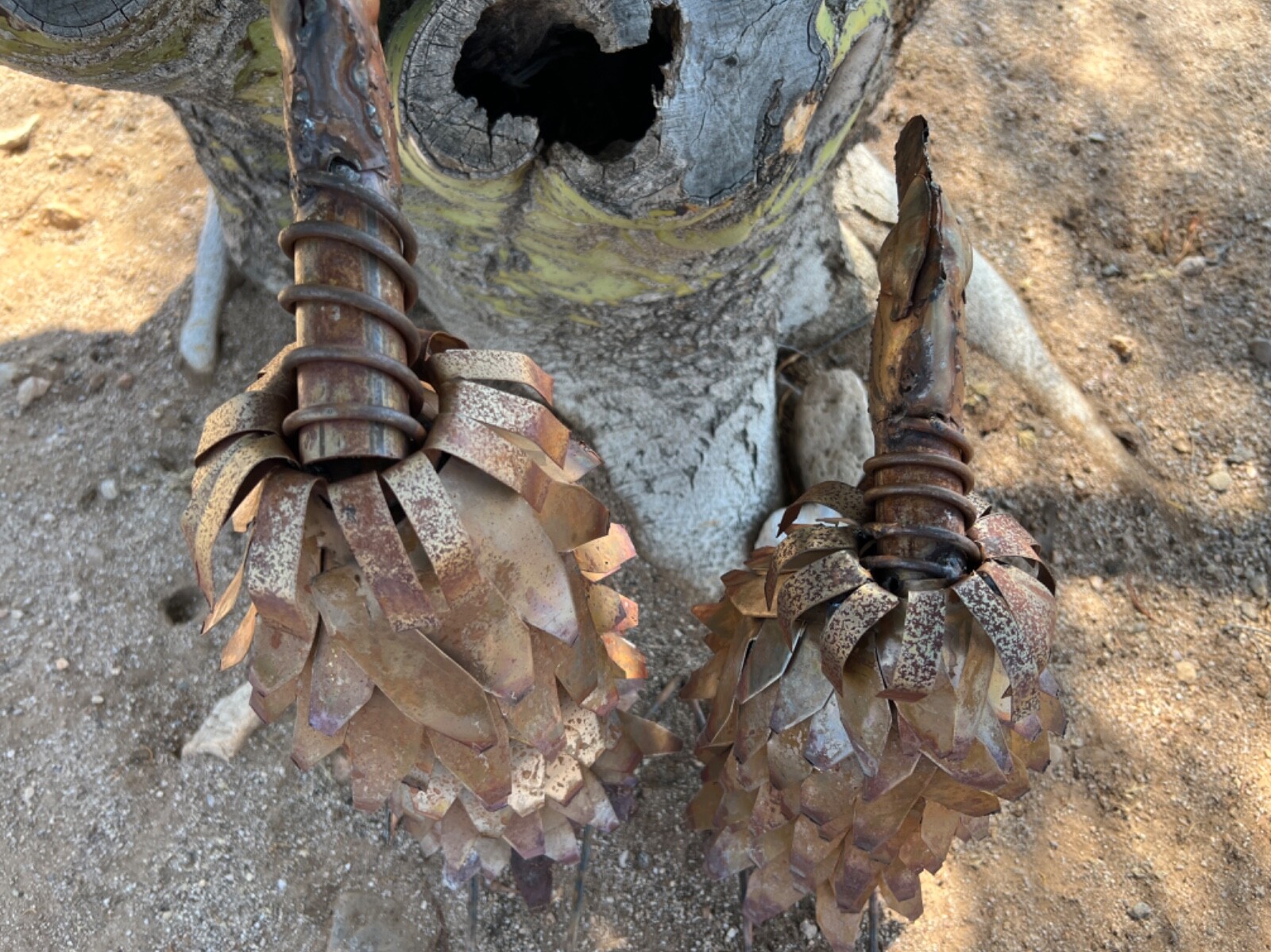 Handcrafted Rustic Metal Buzzard Metal Vulture Metal Yard Art