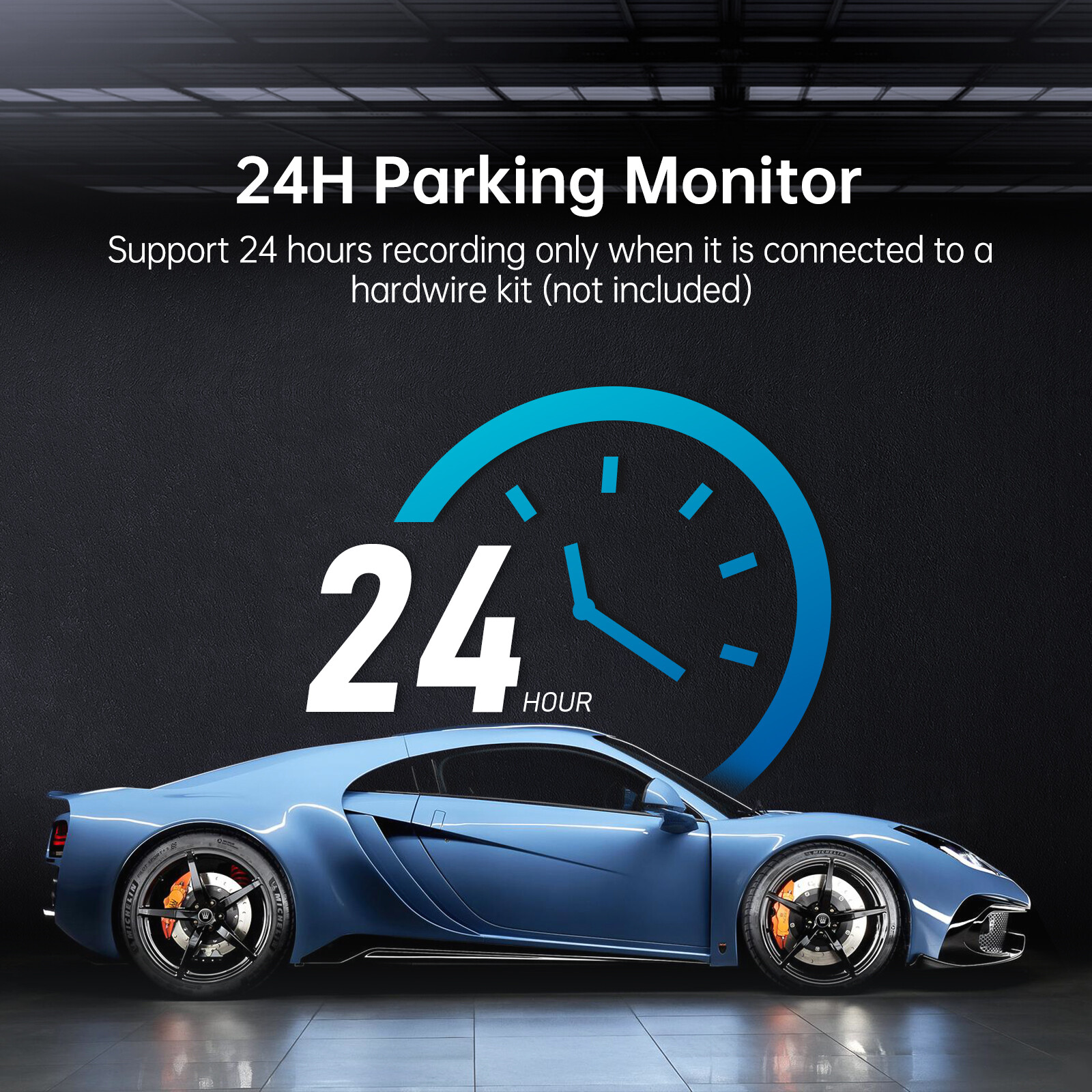 AZDOME 1296P Dash Cam WiFi Night Vision Parking Mode Small Camera for Car 1080P