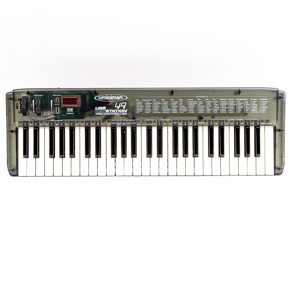 M-Audio MIDIman USB 49 with USB MIDI Cable – Classic MIDI Keyboard Controller