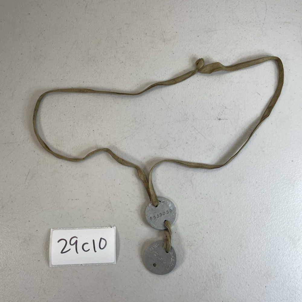 WW1 Dog ID Tag 6555058 Paul P Pearson Military 29C10