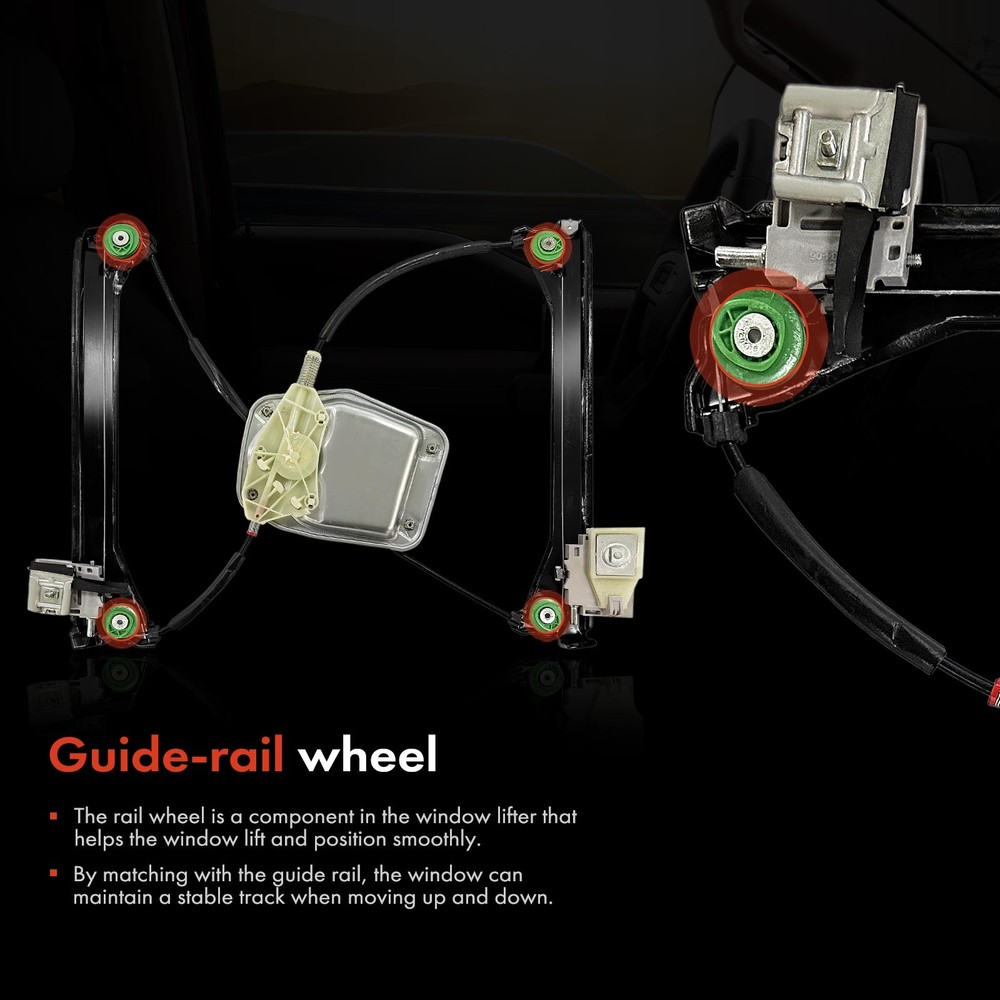 Front Left Side Power Window Regulator with Panel for Volkswagen Eos 2007-2016