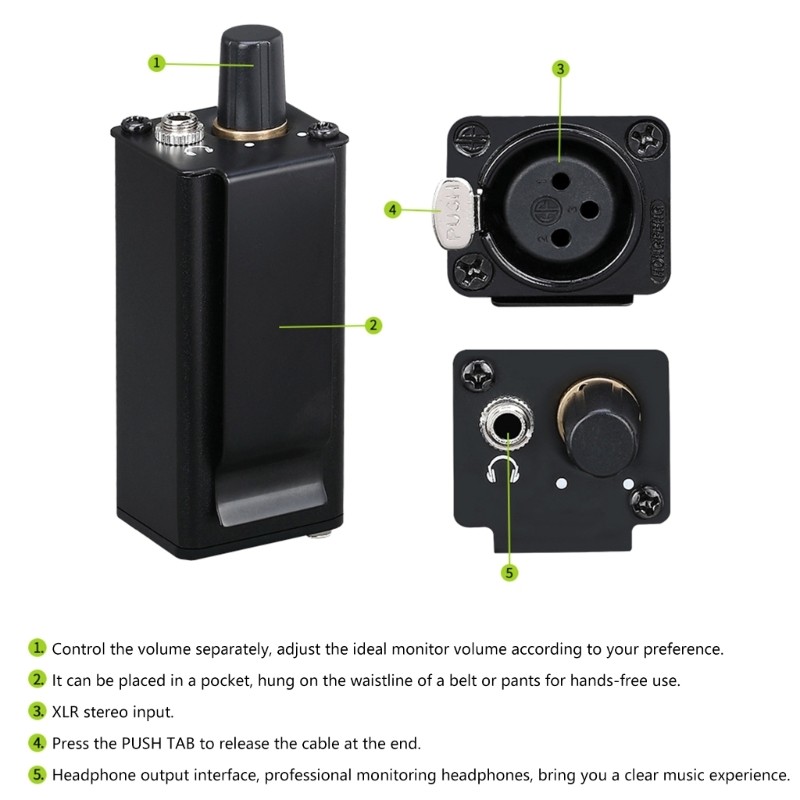 Studio Grade Portable Headphone Amplifier,Noise Reductions Feature Stage Use