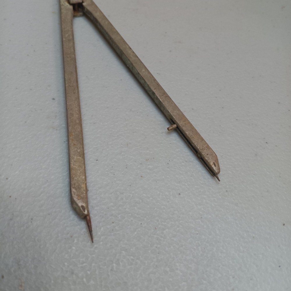 Vintage 6" Divider Drafting Tool Compass Retro Drawing Metal Adjustable