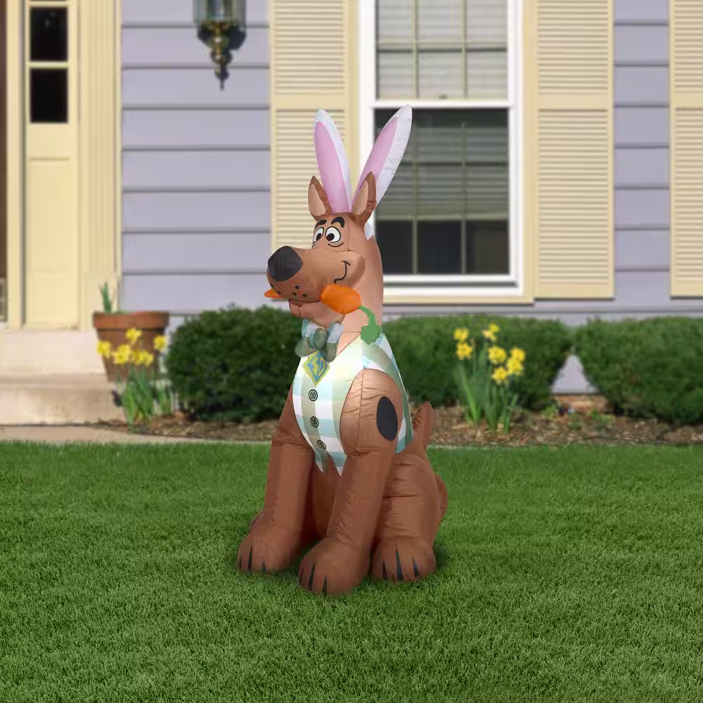 4Ft. Tall Airblown Scooby in Easter Outfit