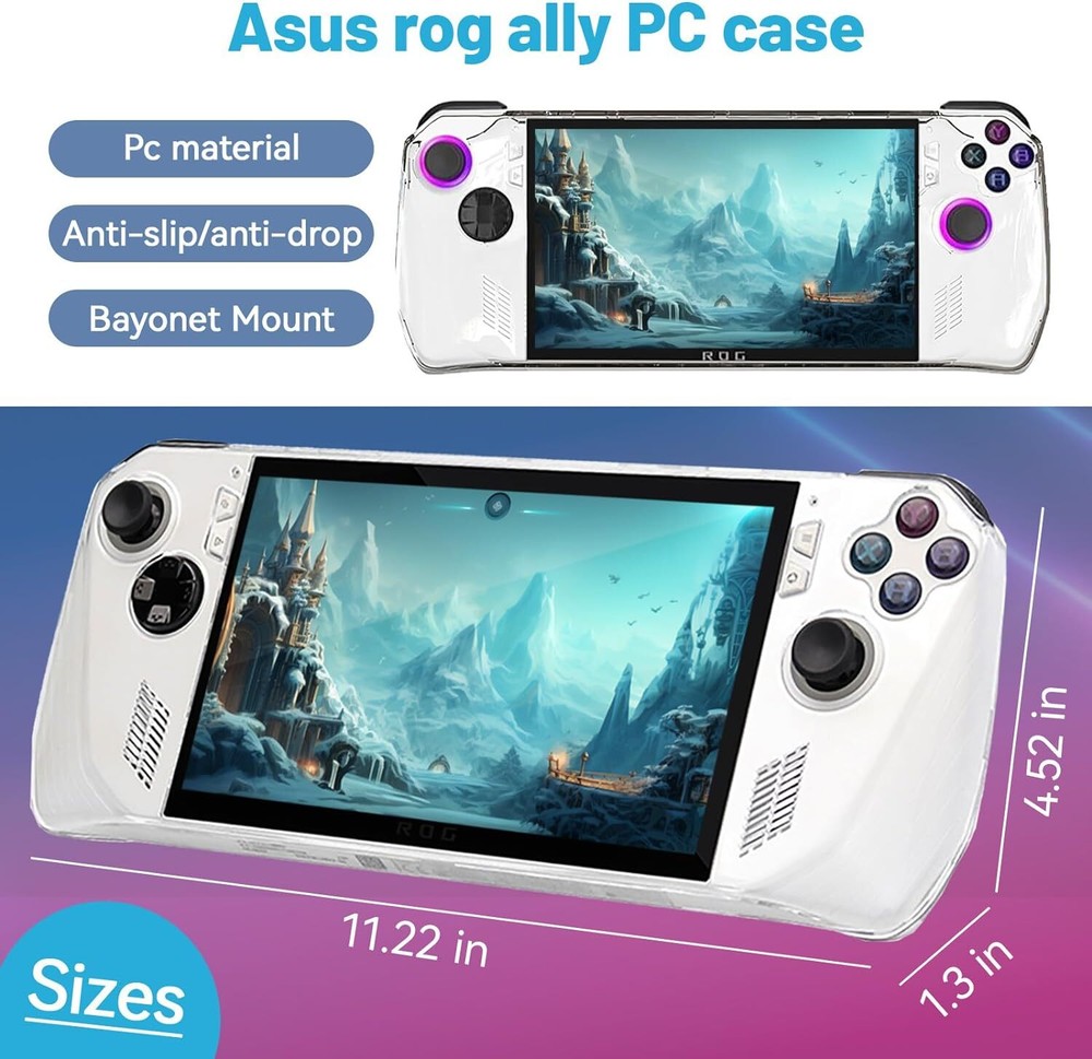 Protective Kickstand Case/ Glass Screen Protector Saver for ROG Ally Accessories