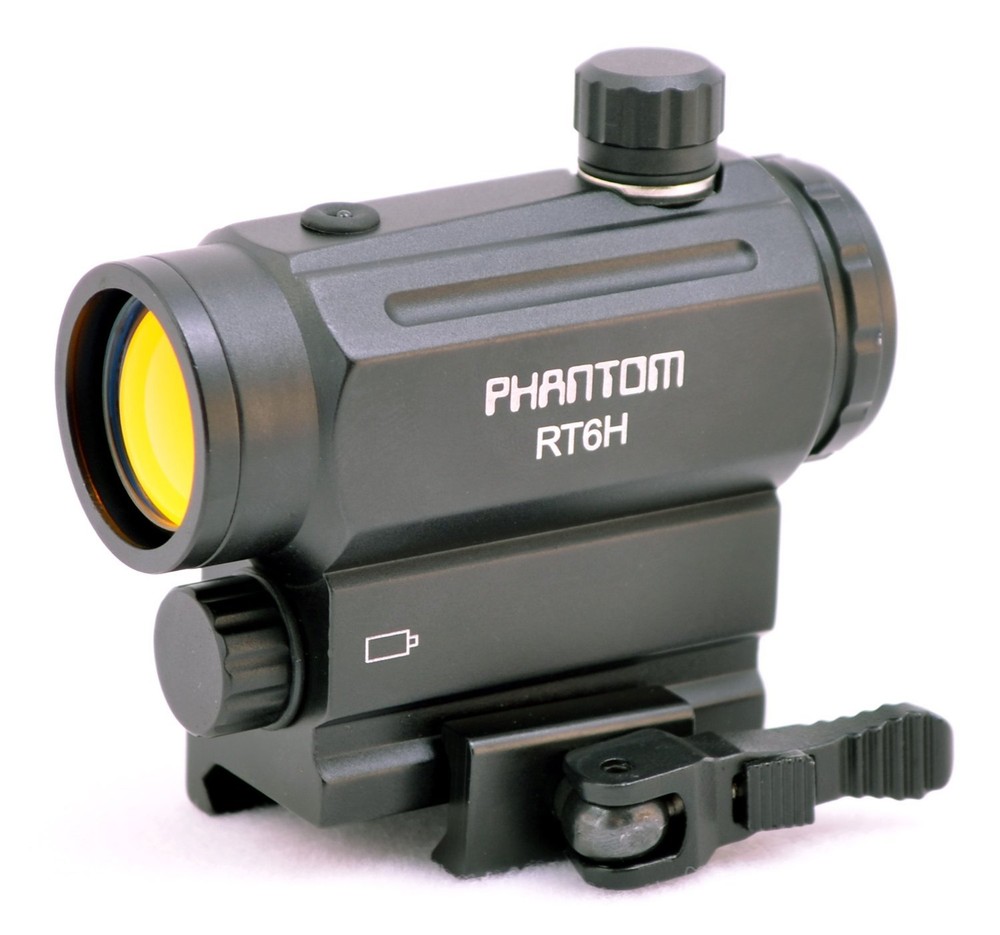 PHANTOM Light Sensor CQB Mini Compact Red Dot Scope Sight with QD Riser Mount