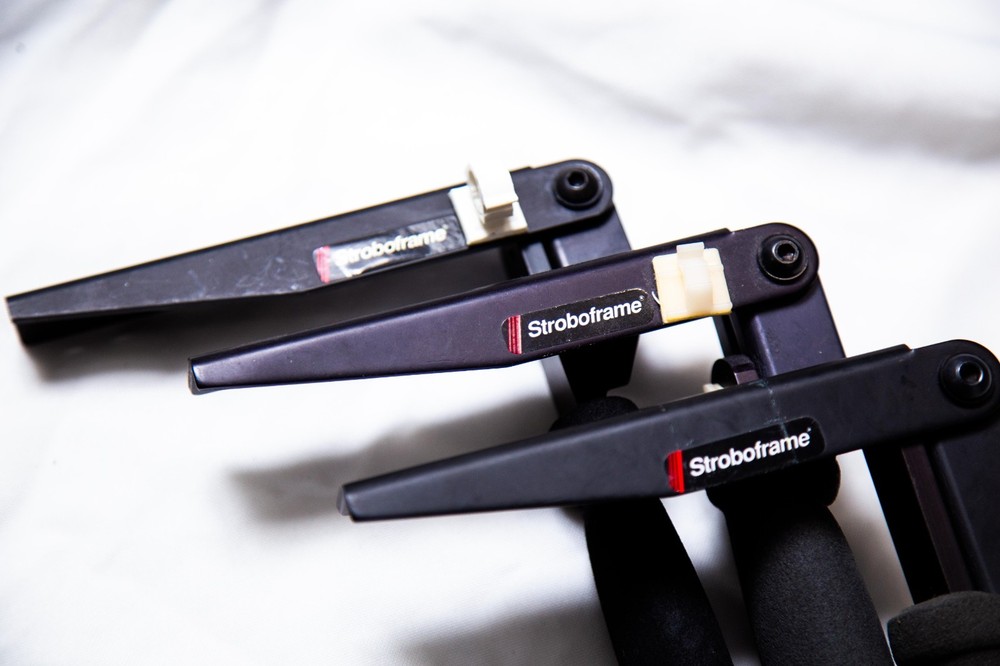 Set of 3 Stroboframe Adjustable Brackets, QuickFlip 260, Custom Brackets Gimbal