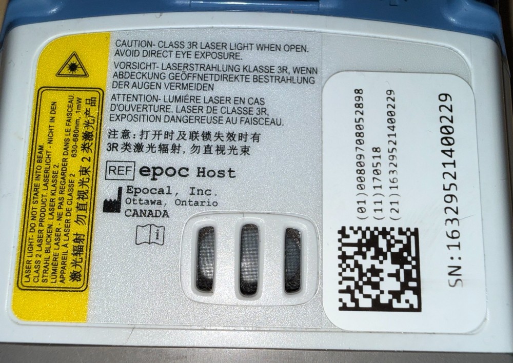Socket Moblie Inc epoc Host Blood Analyzer