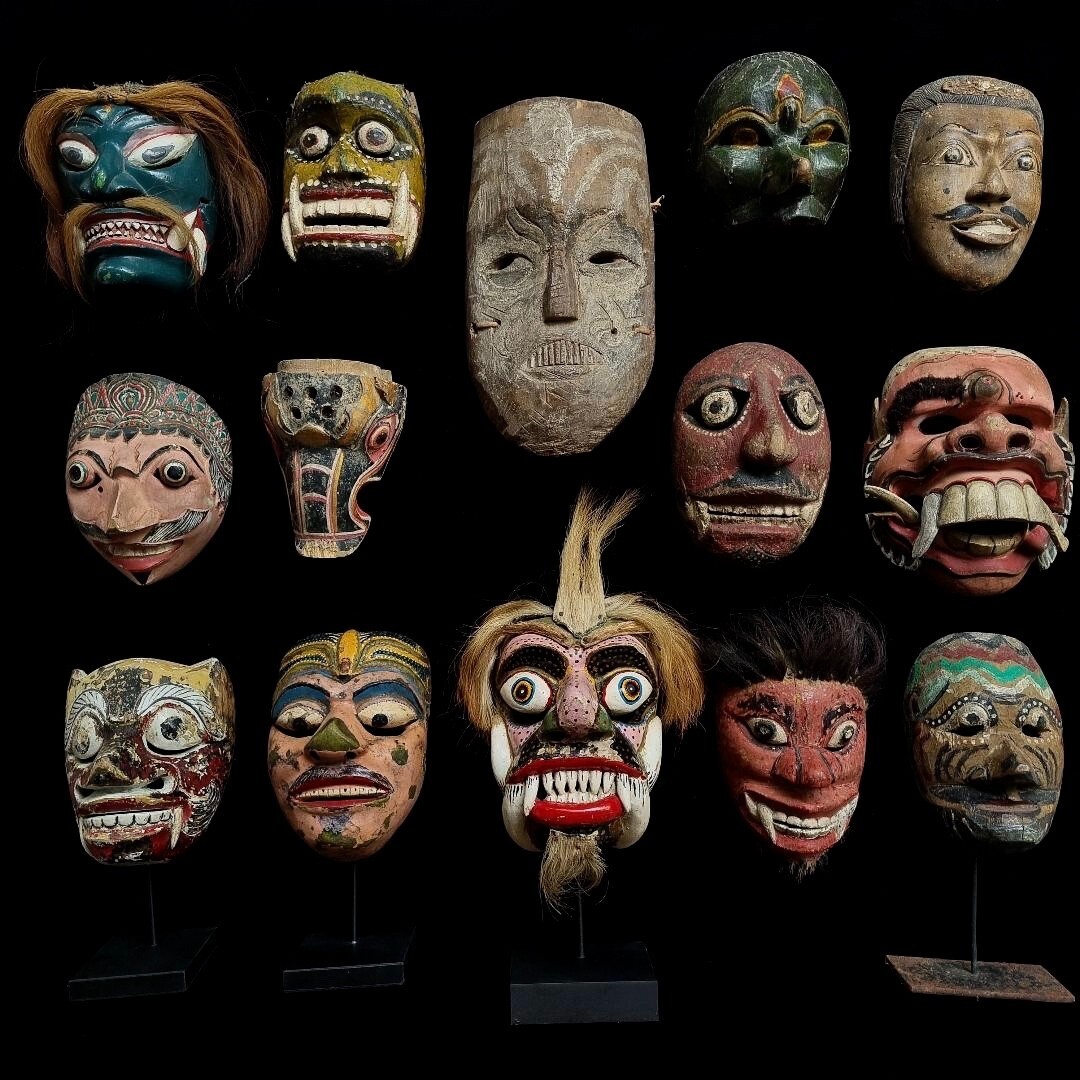 Asmat Bamboo Asaro Claws Mudmen Headhunter Papua New Guinea Carved Wooden Art