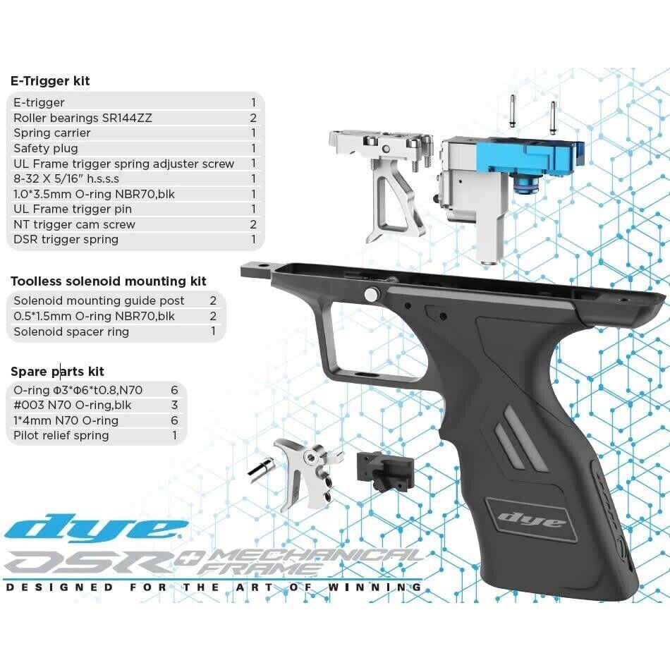 Dye DSR+ Mechanical Trigger Frame Black