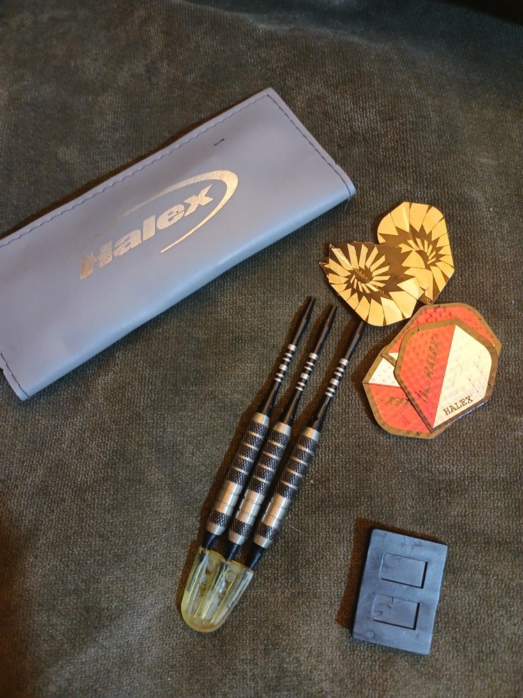 Halex Black and Silver Dart Set