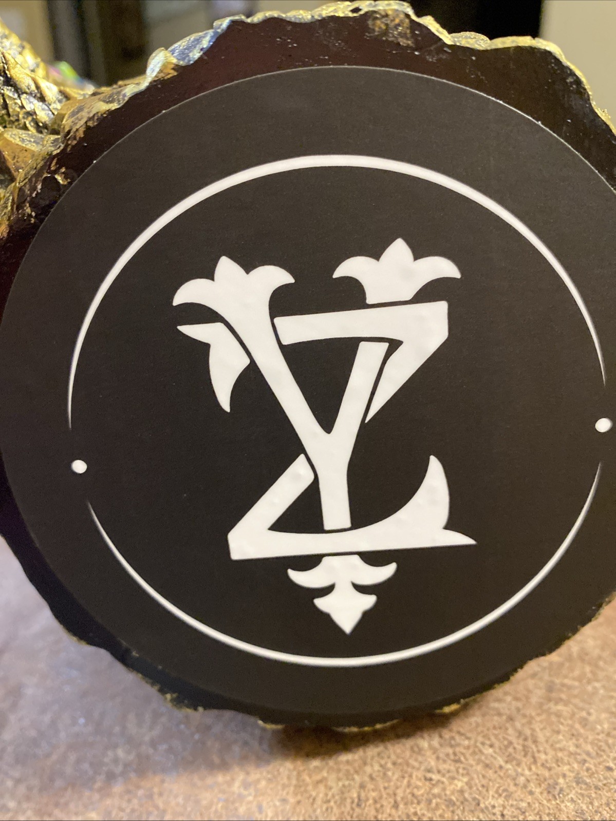 New Dungeon Dragon Jeweled Gemstone Sword Gold Drinking Mug Fantasy Mythical