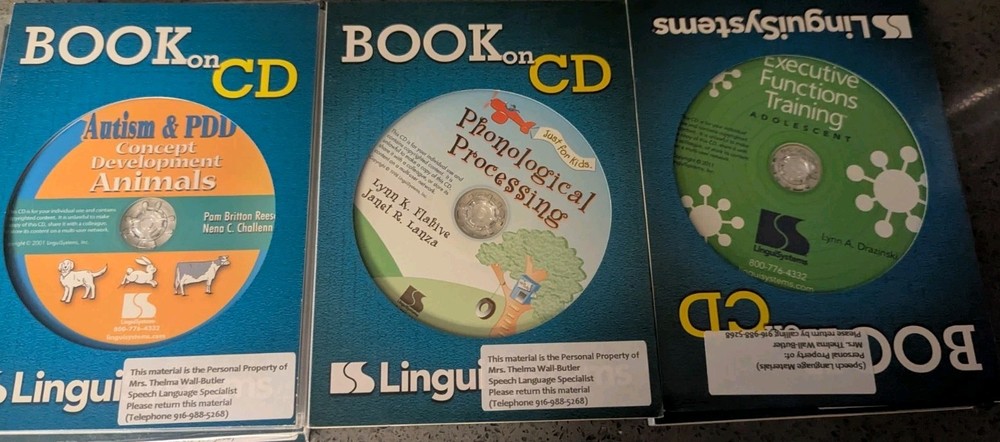 9 Lot: LinguiSystems Autism & PDDA Phonological Language Processing Software