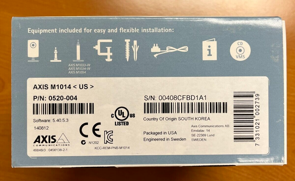 AXIS M1014 Network Camera NEW IN OPEN BOX