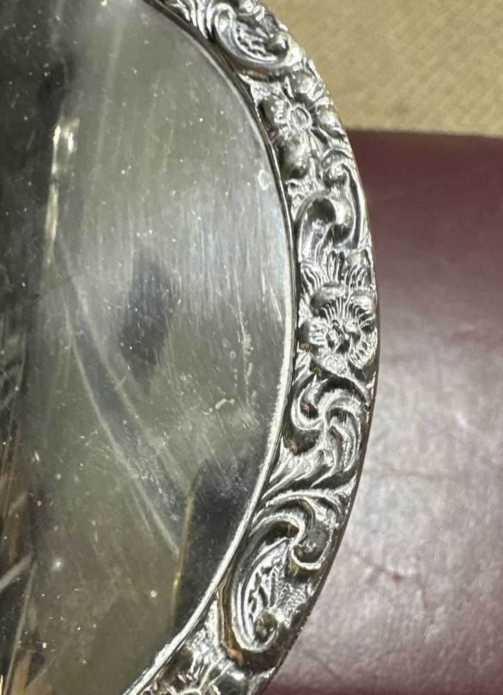 Rose Scroll Benedict Period Plate Platter 7302 EPNS 13” Tray Bread Rectangle