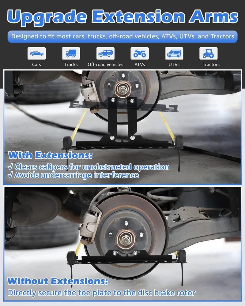Upgraded Wheel Alignment Tool Kit, Toe Alignment Tool Plates with E... Fast Ship
