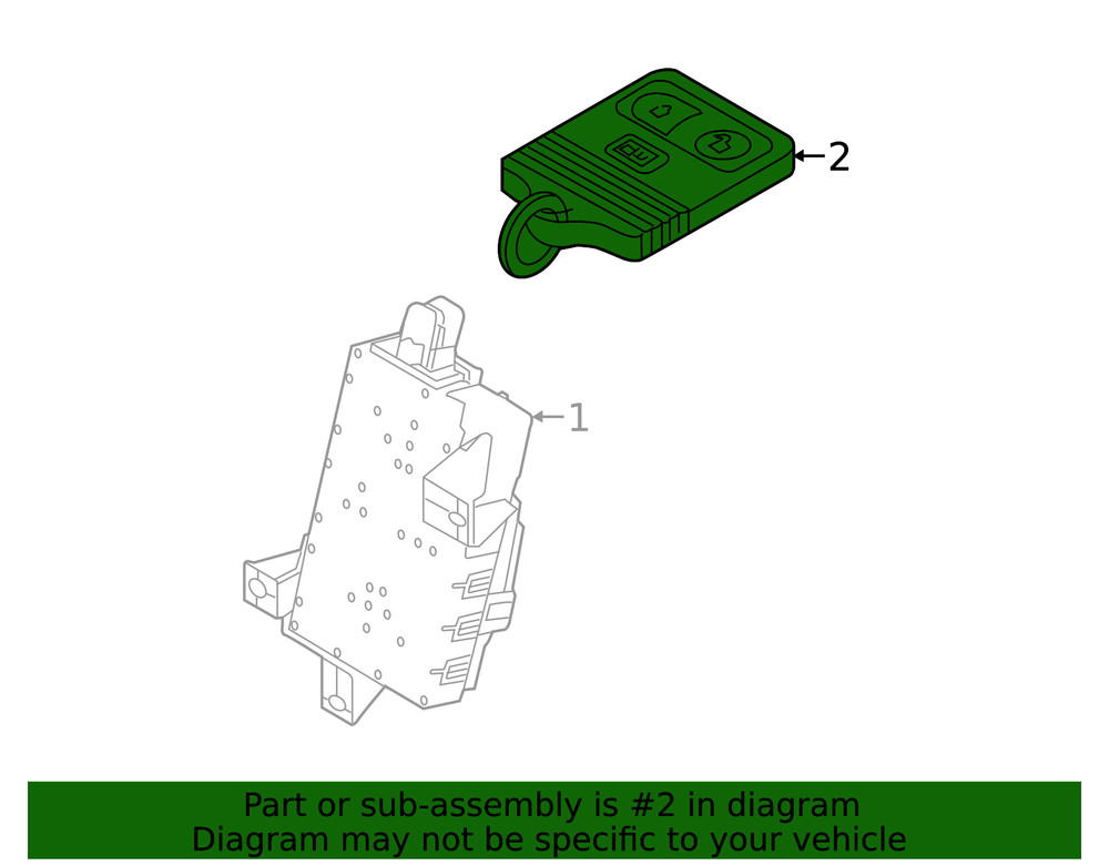 Genuine Ford Remote Control System RC2Z-15K601-A